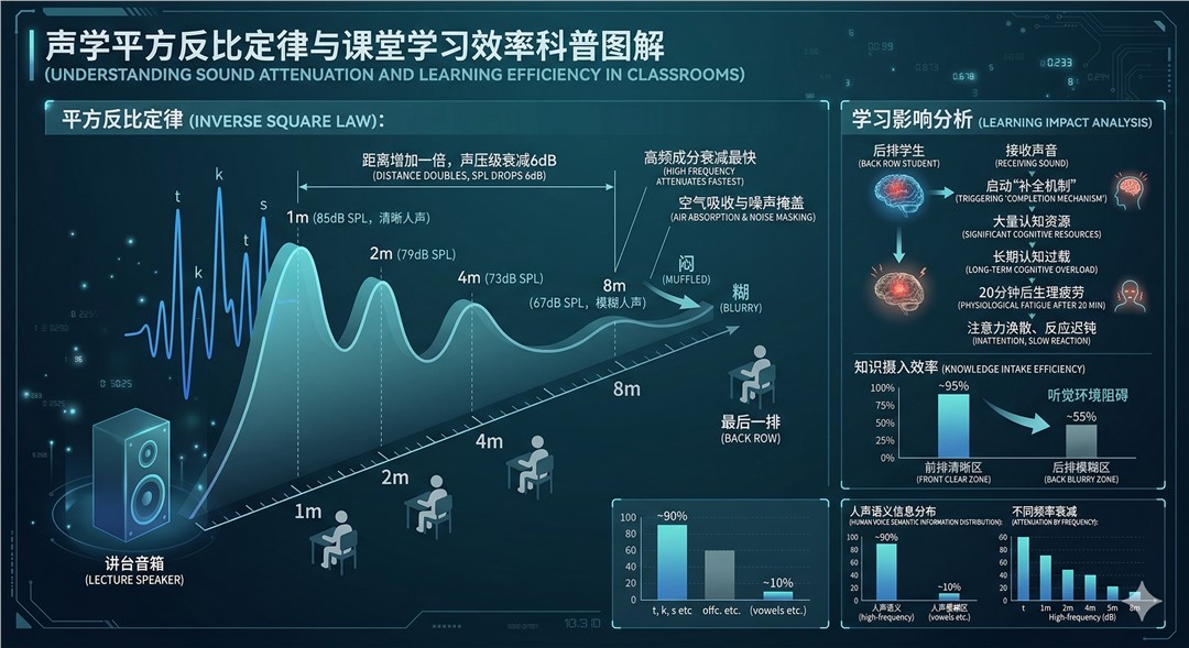 為什么坐在教室后排的同學成績更容易下滑？藏在聲學里的秘密